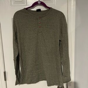 NFINITY Olive Long Sleeve Henley